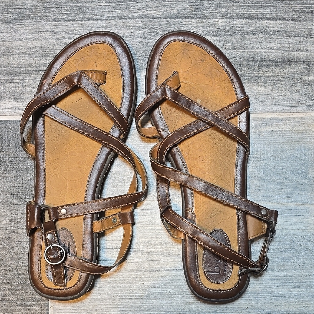 Brown Strappy Sandals Born Concept